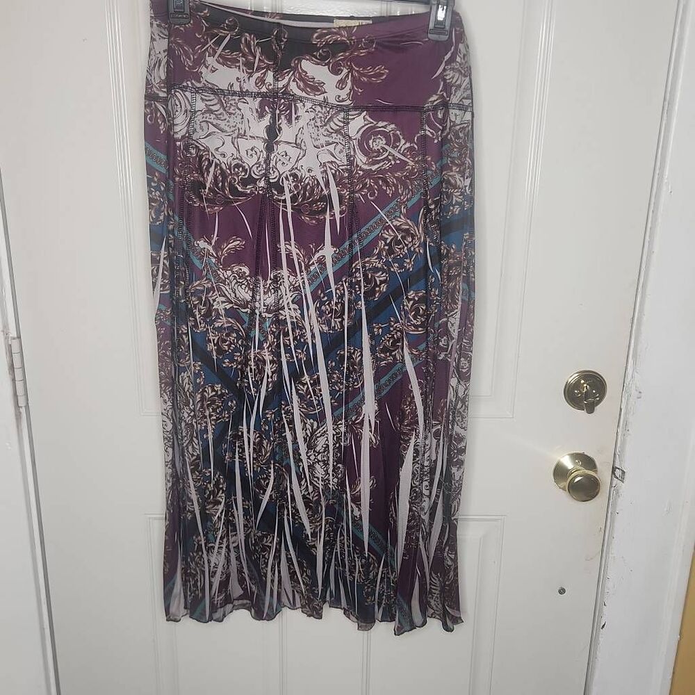 One world live and let live purple maxi skirt size 1x